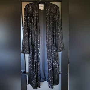 BB Dakota black sequin duster size S